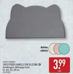 ALDI CACHET & ROMEO Tapis pour gamelle en silicone offre