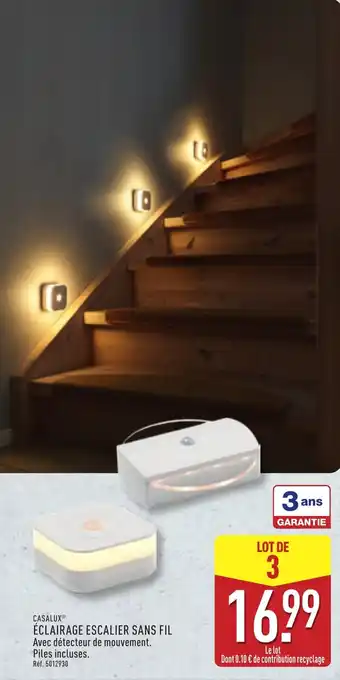 ALDI CASALUX Éclairage escalier sans fil offre