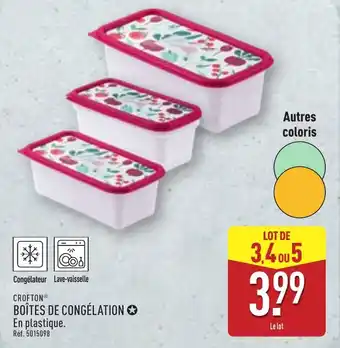 ALDI CROFTON Boîtes de congélation offre