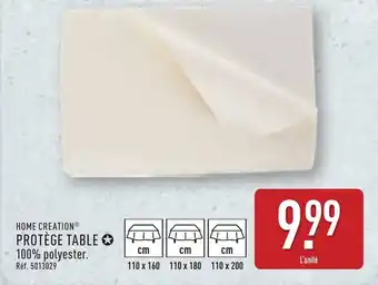ALDI HOME CREATION Protège table offre
