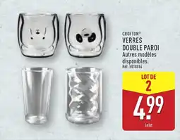 ALDI CROFTON Verres double paroi offre