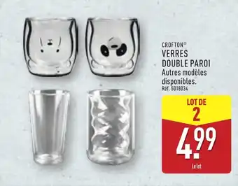 ALDI CROFTON Verres double paroi offre