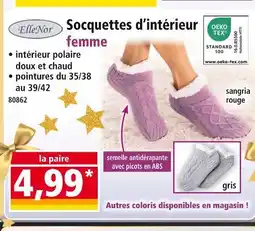 Norma Ellenor socquettes d'intérieur femme offre
