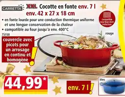 Norma Carretta xxl cocotte en fonte env. 7 l offre