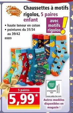 Norma Chaussettes à motifs rigolos offre