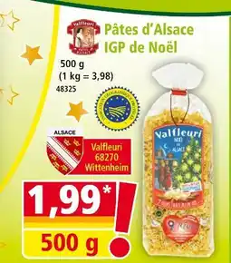 Norma Valfleuri pâtes d'alsace igp de noël offre