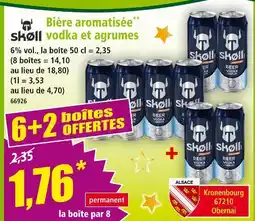 Norma Skøll bière aromatisée vodka et agrumes offre