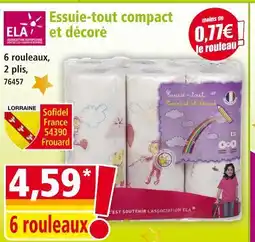 Norma Ela essuie-tout compact et décoré offre