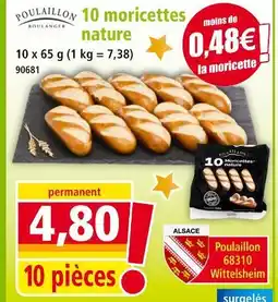 Norma Poulaillon 10 moricettes nature offre