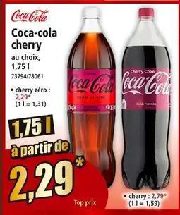Norma Coca-cola cherry zero offre