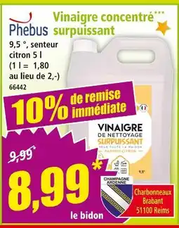 Norma Phebus vinaigre concentré surpuissant offre
