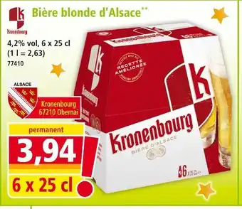 Norma Kronenbourg bière blonde d'alsace offre