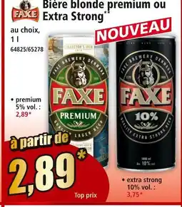 Norma Faxe bière blonde premium ou extra strong offre