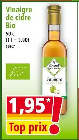 Norma Aromé gourmet vinaigre de cidre bio offre