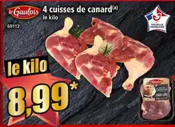 Norma Le gaulois 4 cuisses de canard offre