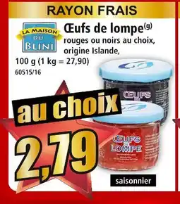 Norma La maison du blini œufs de lompe offre