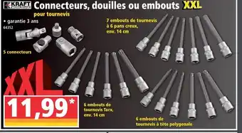 Connecteurs, douilles ou embouts