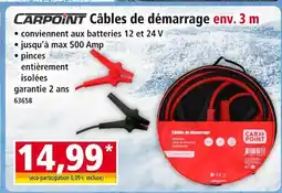 Norma Carpoint câbles de démarrage env. 3 m offre