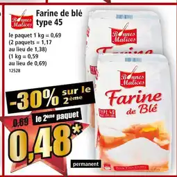 Norma Bonnes malices farine de blé type 45 offre
