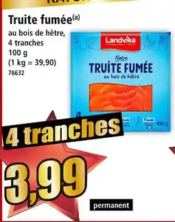 Norma Landvika truite fumée offre