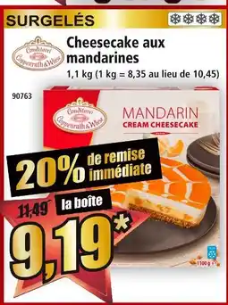 Norma Coppenrath & wiese cheesecake aux mandarines offre