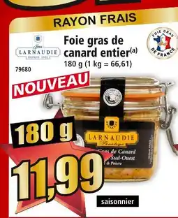 Norma Jean larnaudie foie gras de canard entier offre