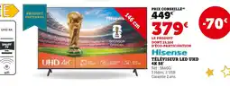 Hyper U Hisense téléviseur led uhd 4k 58' offre