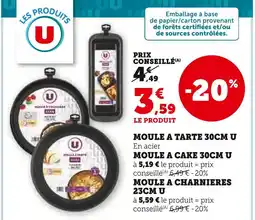 Super U U moule à tarte 30cm offre