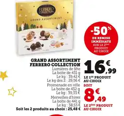 Super U Ferrero collection grand assortiment offre