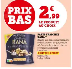 Super U Rana pâtes fraîches offre