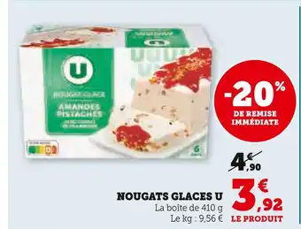 Super U U nougats glacés offre