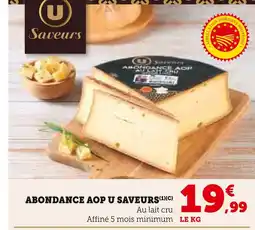 Super U U saveurs abondance aop offre