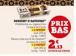 Super U U saveurs dessert offre