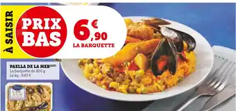 Super U Paella de la mer offre