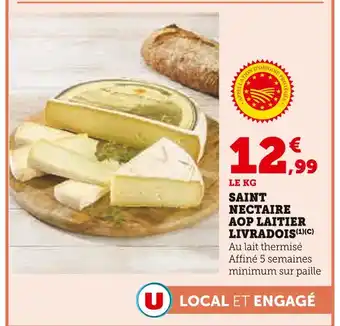 Super U Saint nectaire aop laitier livradois offre