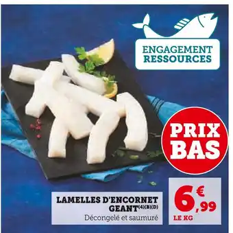 Super U Lamelles d'encornet géant offre