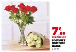 Super U Bouquet composé neige offre