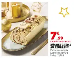 Super U Bûches crème au beurre offre