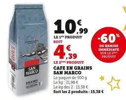 Super U San marco cafe en grains offre