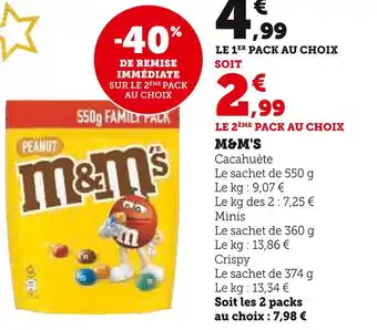 Super U M&m's offre