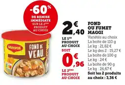 Super U Maggi fond ou fumet offre