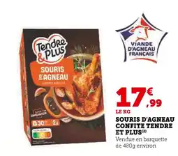Super U Souris d'agneau confite offre