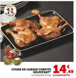 Super U Cuisse de canard confite offre