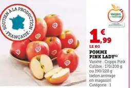 Super U Pomme pink lady offre