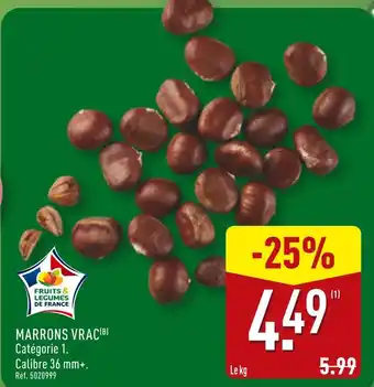 ALDI Marrons vrac offre