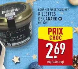 ALDI Gourmet finest cuisine rillettes de canard offre