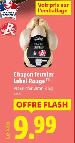 Lidl Chapon fermier label rouge offre