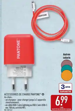 ALDI Pantone accessoires de charge offre