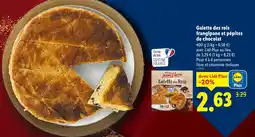 Lidl Maitre jean pierre galette des rois frangipane et pépites de chocolat offre