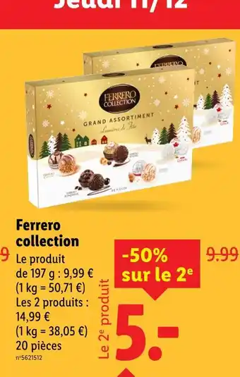 Lidl Ferrero collection offre